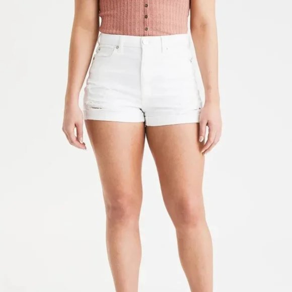American Eagle Outfitters Pants - American Eagle Curvy High Rise Shortie Shorts Size 14